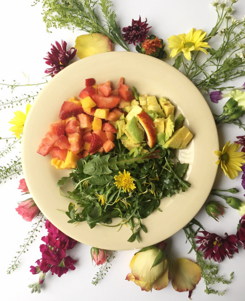 WILD SALAD with TONIC DRESSING